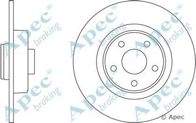 APEC BRAKING dsk2326 -  Тормозной диск